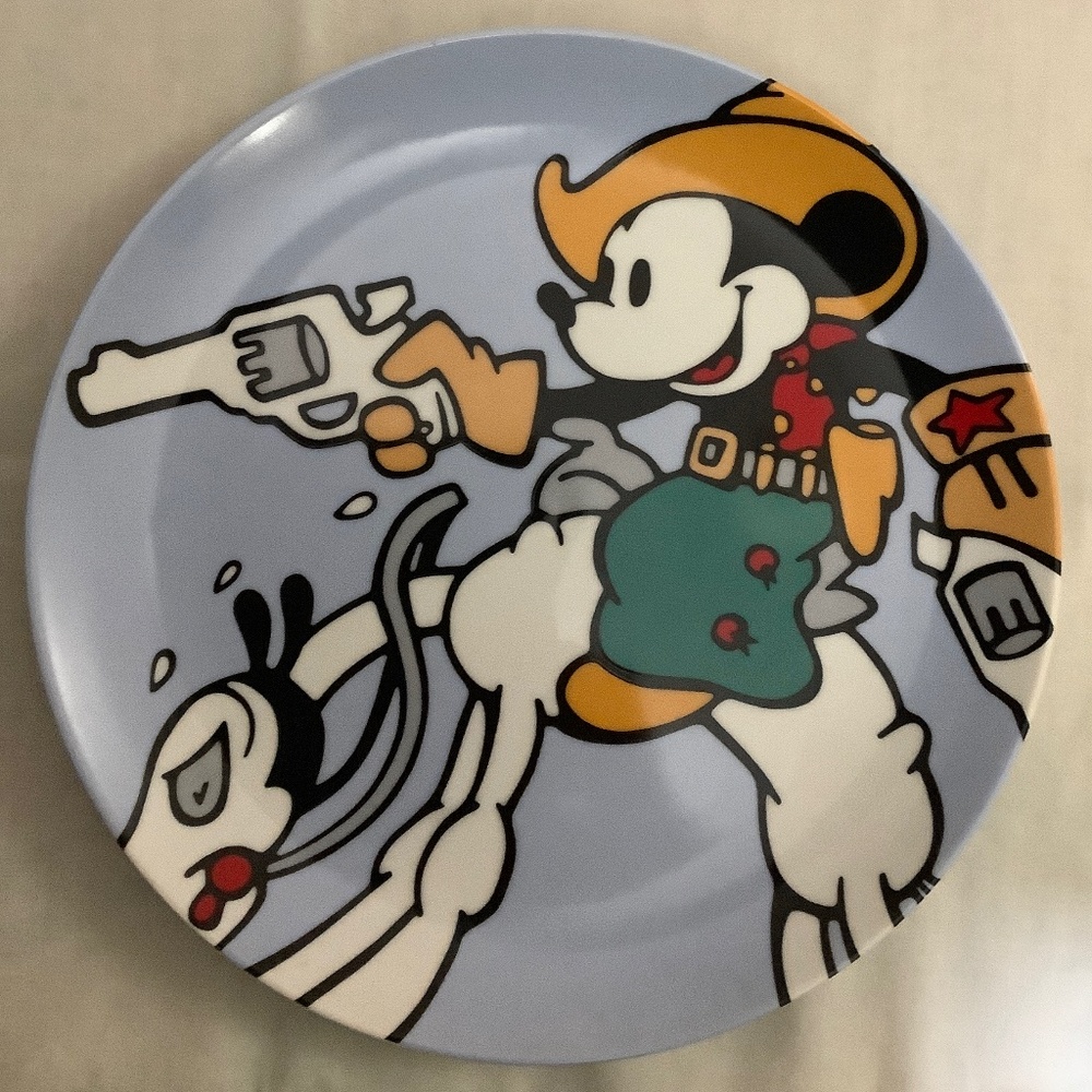 DisneyTwo Gun Mickey Mouse plate by Brenda White